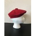 Lot 2 Vintage Velvet Red & Mustard Yellow ’s Hats Beanies Artist Beret MOD  eb-43683274